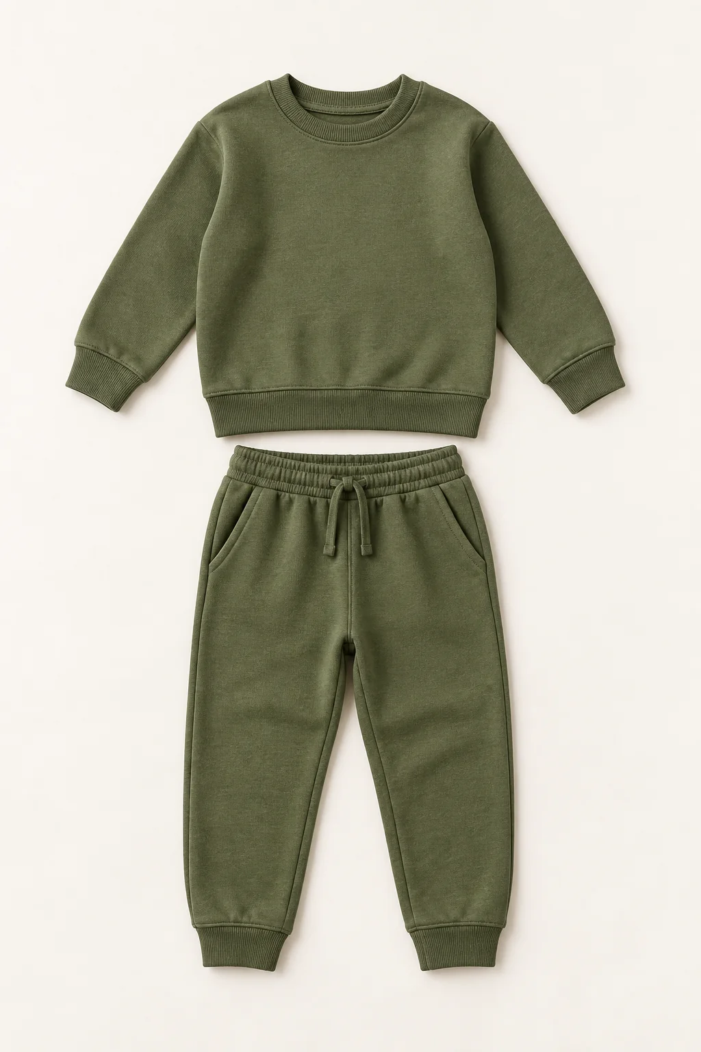 Olive jogger set from the kids' collection