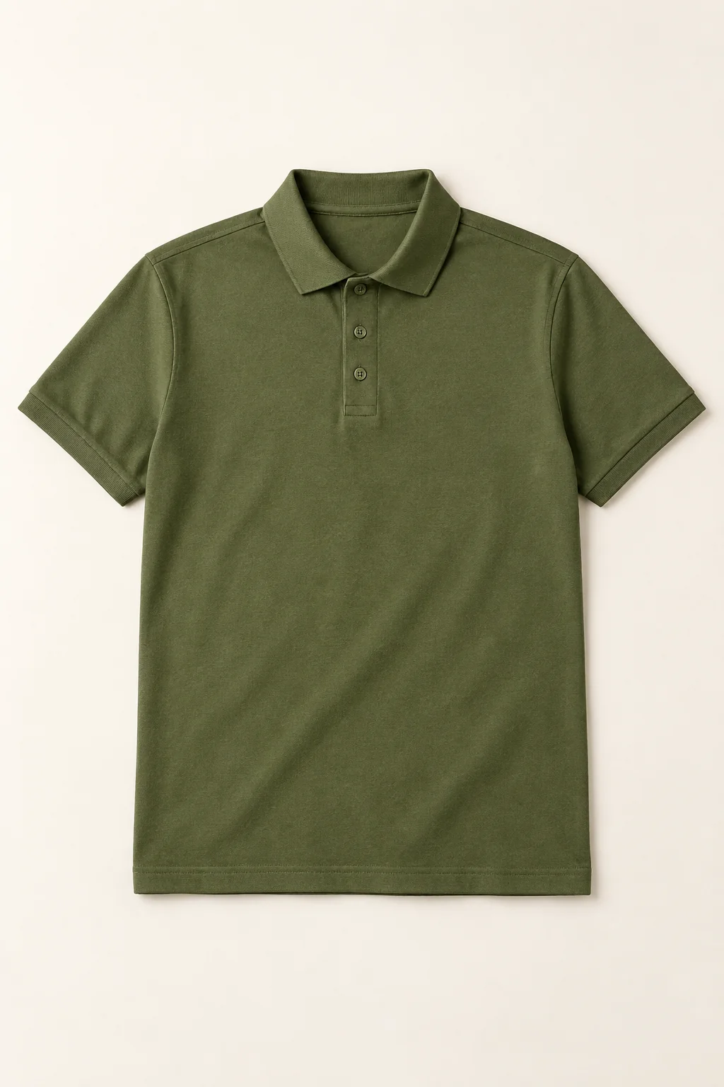 Olive polo from the men's collection